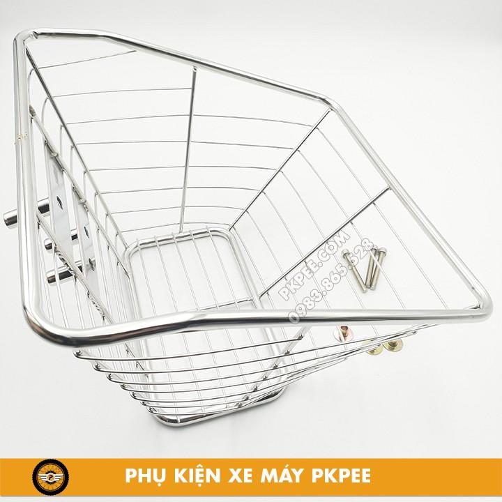 Rổ Inox Xi Màu Gắn Dream, Wave, Sirius