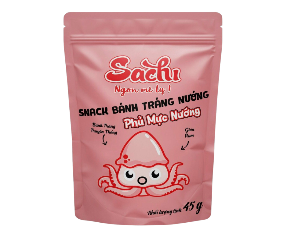 Snack bánh tráng nướng trộn chà bông mực 25 bì 