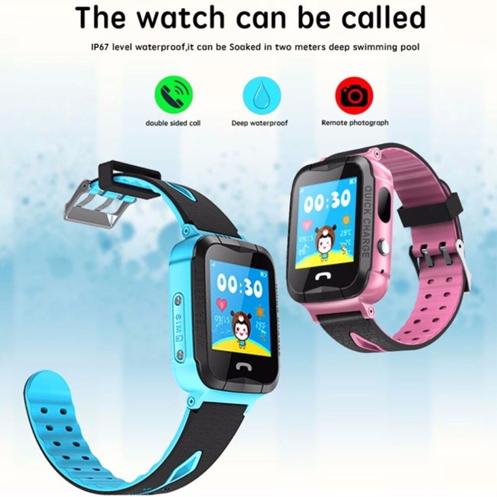 Đồng hồ định vị trẻ em LBS KKTick KidWatch AA07s thông minh, nghe gọi 2 chiều, màn hình cảm ứng, kháng nước IP67, camera 2.0 - Hàng nhập khẩu