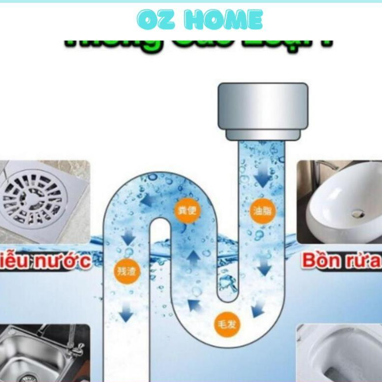 Bột thông tắc cống, Toilet, Bồn rửa bát, Chậu rửa mặt – Xử lý tắc nghẽn đường ống, bồn cầu cực mạnh , Khử mùi hôi