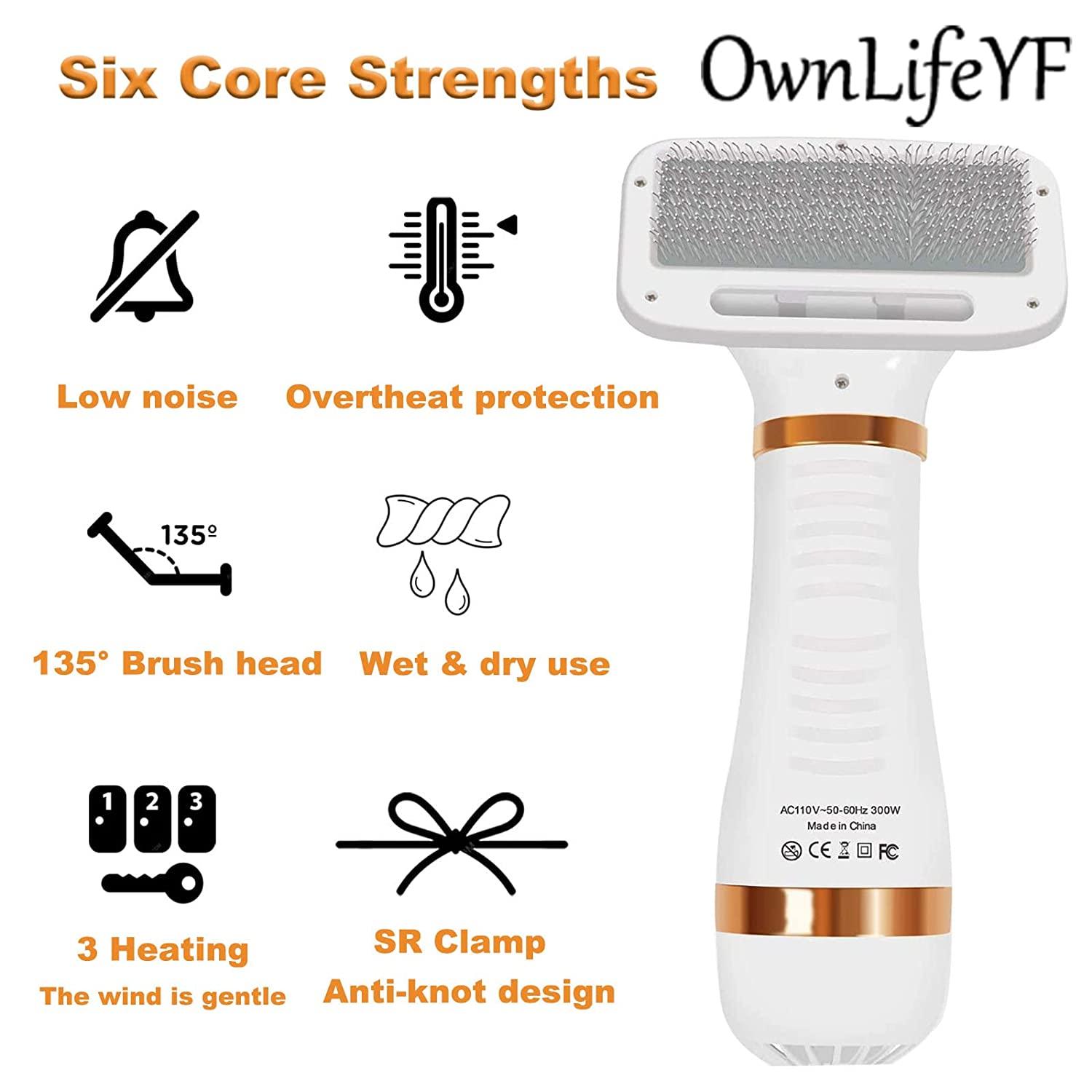 Máy Sấy Lông Thú Cưng 2 Trong 1 Di Động Máy Sấy Lông Lược Cho Thú Cưng Chó Mèo