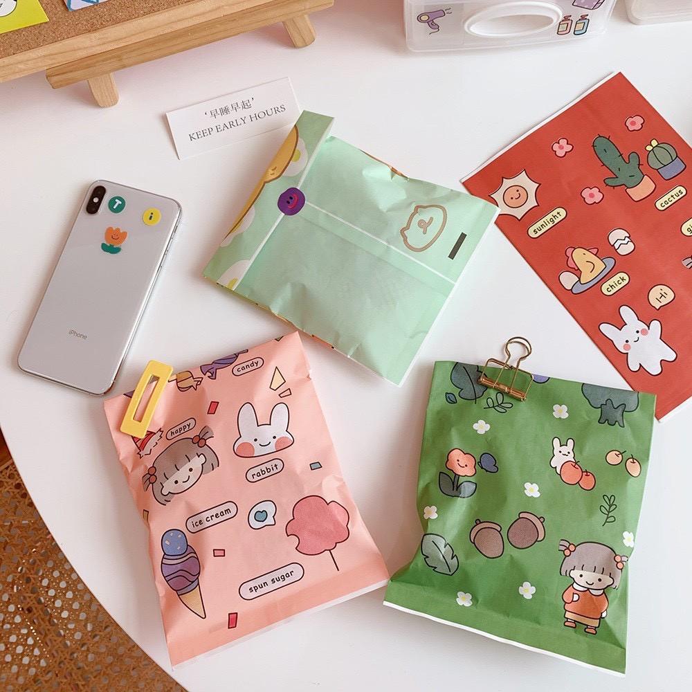 Túi giấy đựng quà/scrunchies nhỏ xinh màu sắc dễ thương đáng yêu - MiuSua