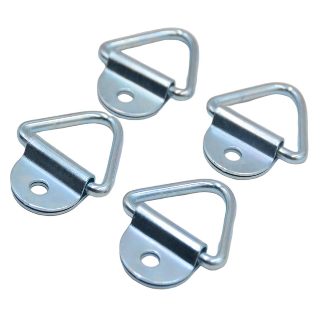 4 Pcs Cargo Tie-Down V-Ring Anchors Fit For Trucks Pickups Trailers Flush Mount