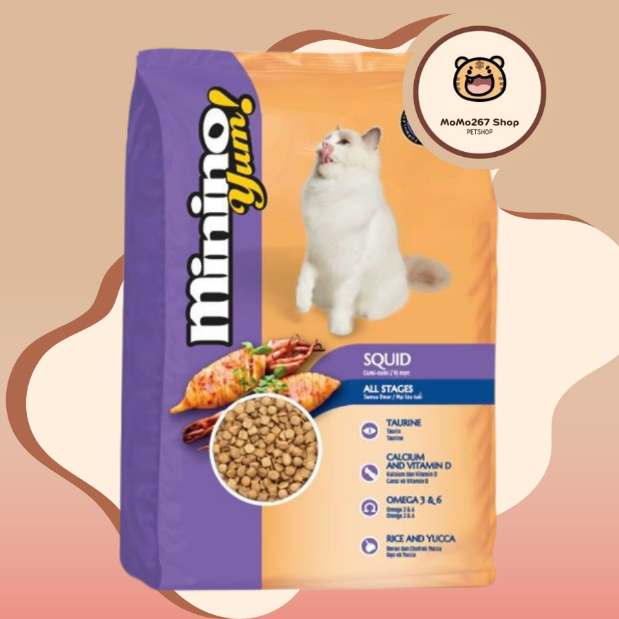Thức ăn cho mèo MININO YUM 1.5kg nhiều hương vị