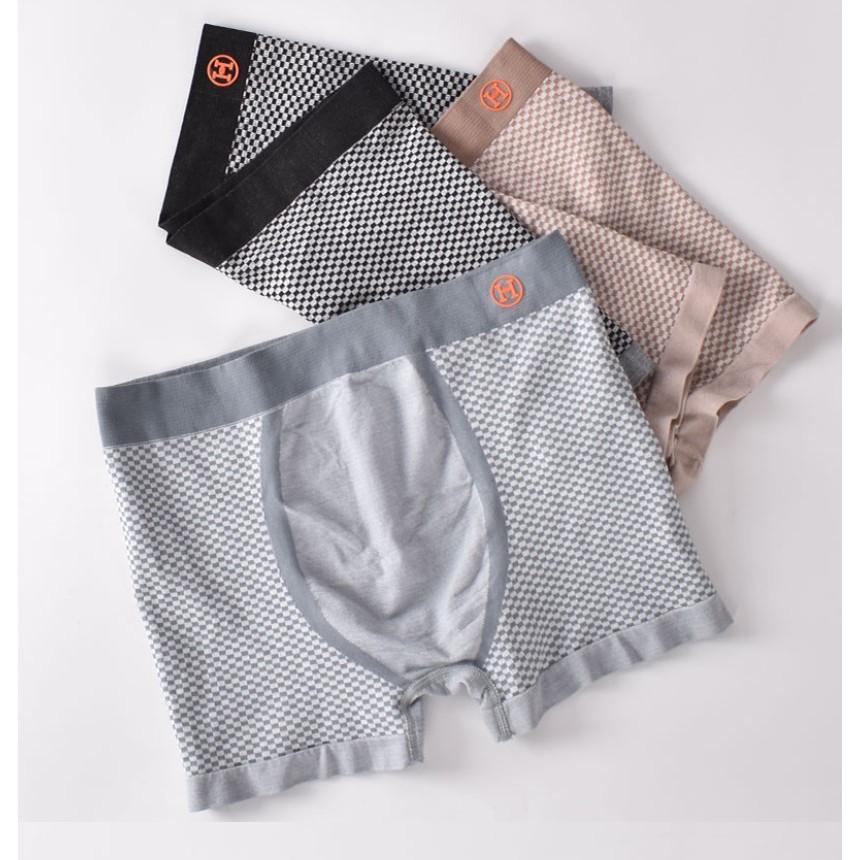 Hôp 3 quần lót nam cao cấp CHỮ H cotton mềm mại co dãn tốt phù hợp với mọi kích cỡ.