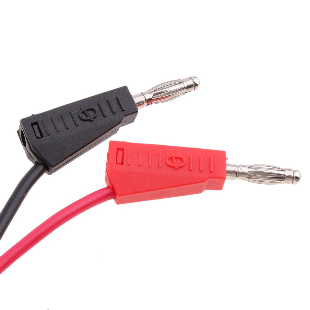 2xBNC Q9 to Dual 4mm Stackable Banana Plug with Socket Test Leads Probe Cable