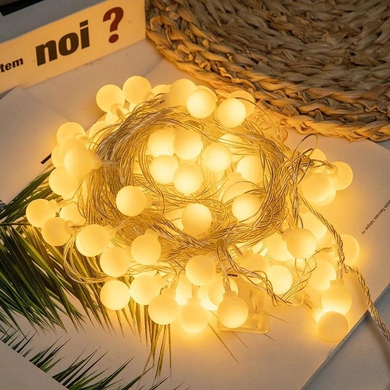 Dây đèn LED bóng tròn 1.5/3/4/5m nhiều màu sắc chống thấm nước trang trí nhà cửa/tiệc cưới/giáng sinh