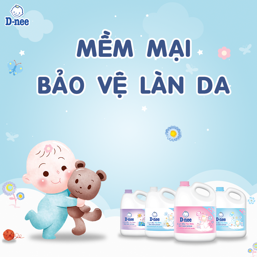 Hình ảnh Nước giặt Quần Áo D-nee cho bé 3000ml-Màu TÍM