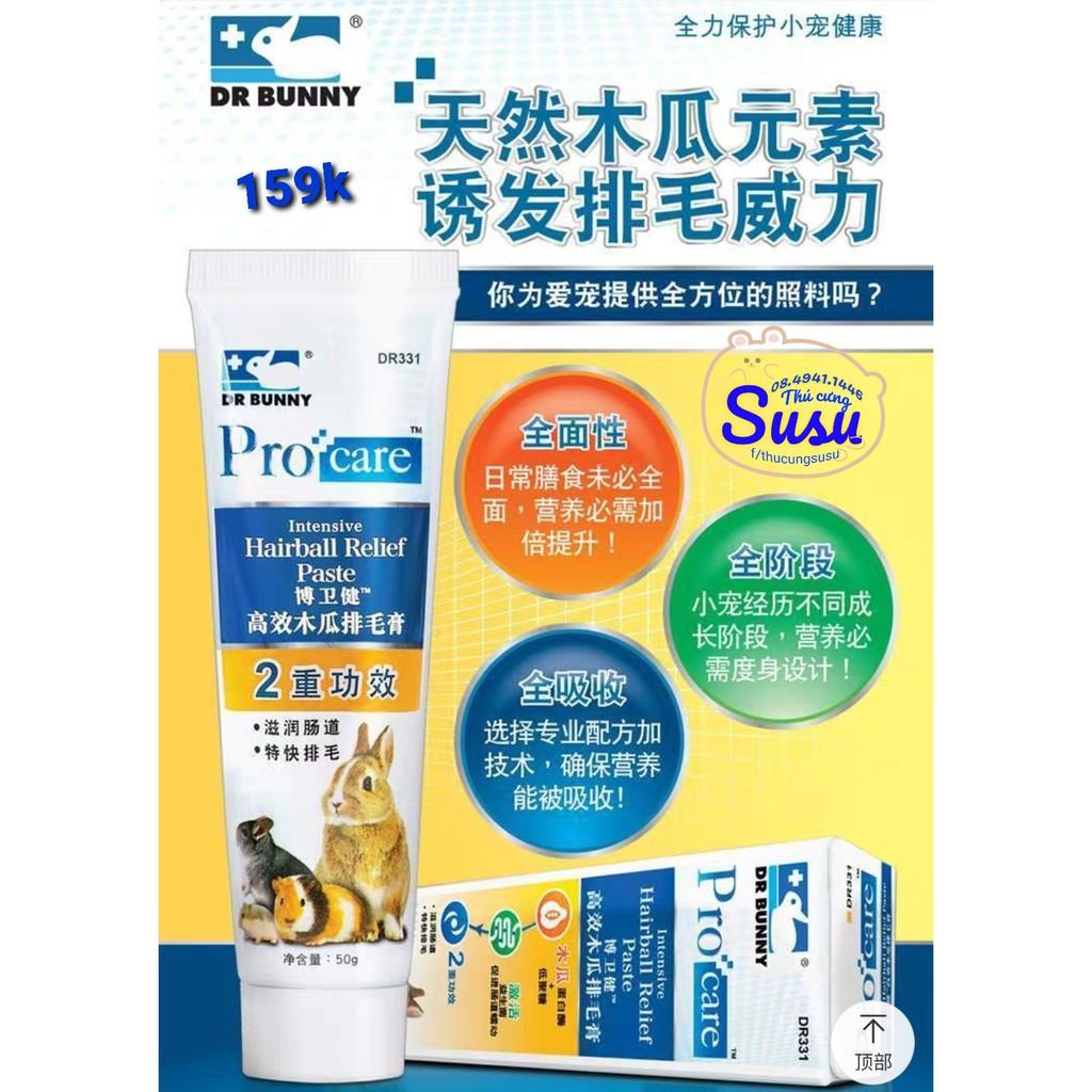 Gel dinh dưỡng tăng sức đề kháng dùng cho Hams, Chin, Bọ và Thỏ - DR330, 331 - DR Bunny