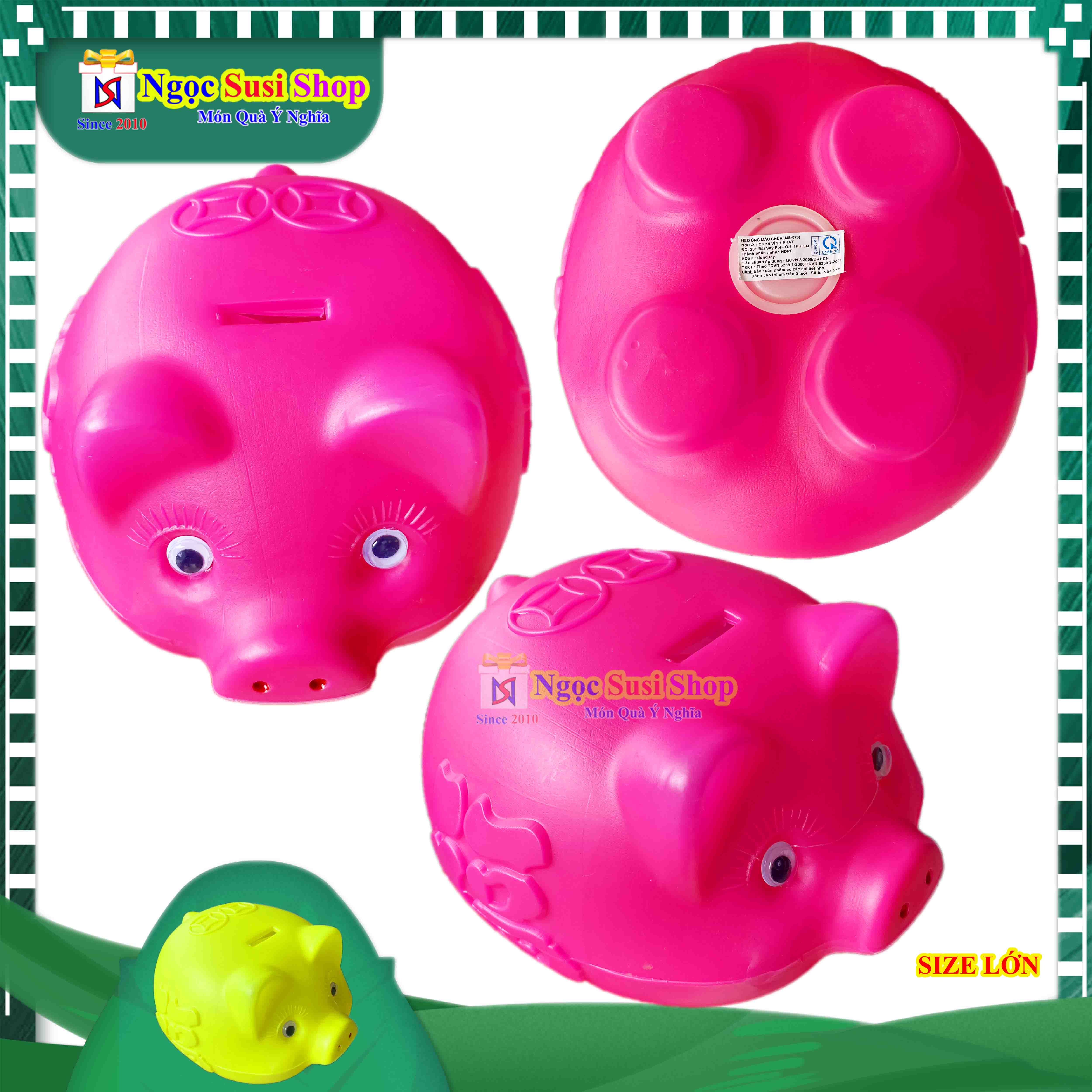 HEO NHỰA BỎ ỐNG TIẾT KIỆM SIÊU BỀN NHIỀU MÀU