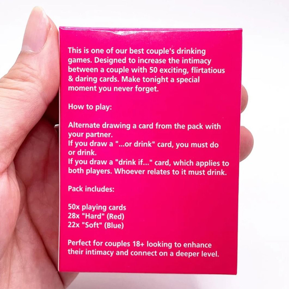 Bộ bài dành cho cặp đôi Excited Exhausted nhiều lá bài thú vị tiếng anh