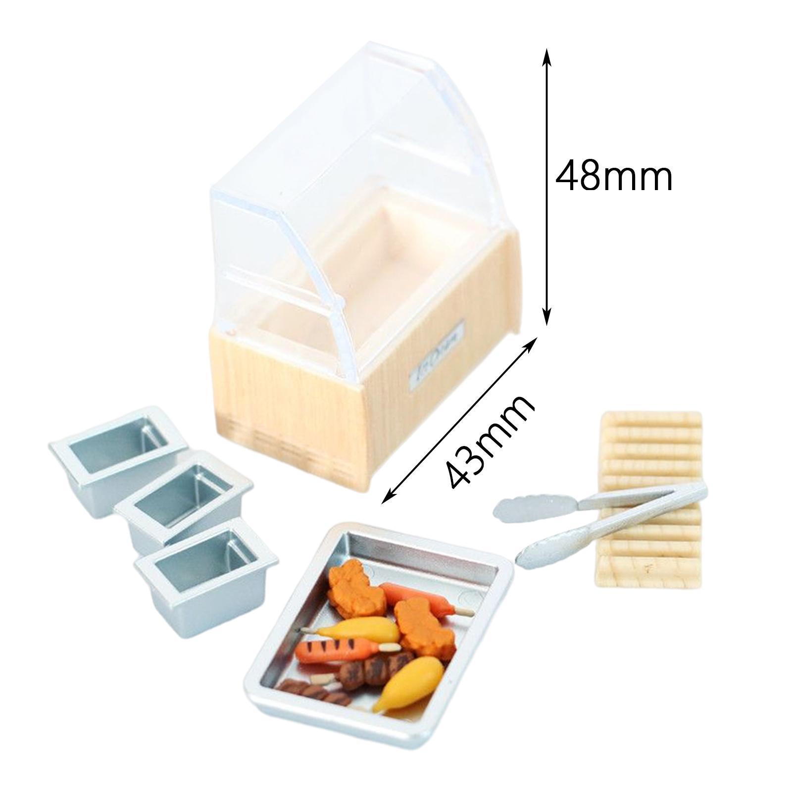 Dollhouse Food Cabinet Dollhouse Accessories Scenery Supplies Life Scenes for Children