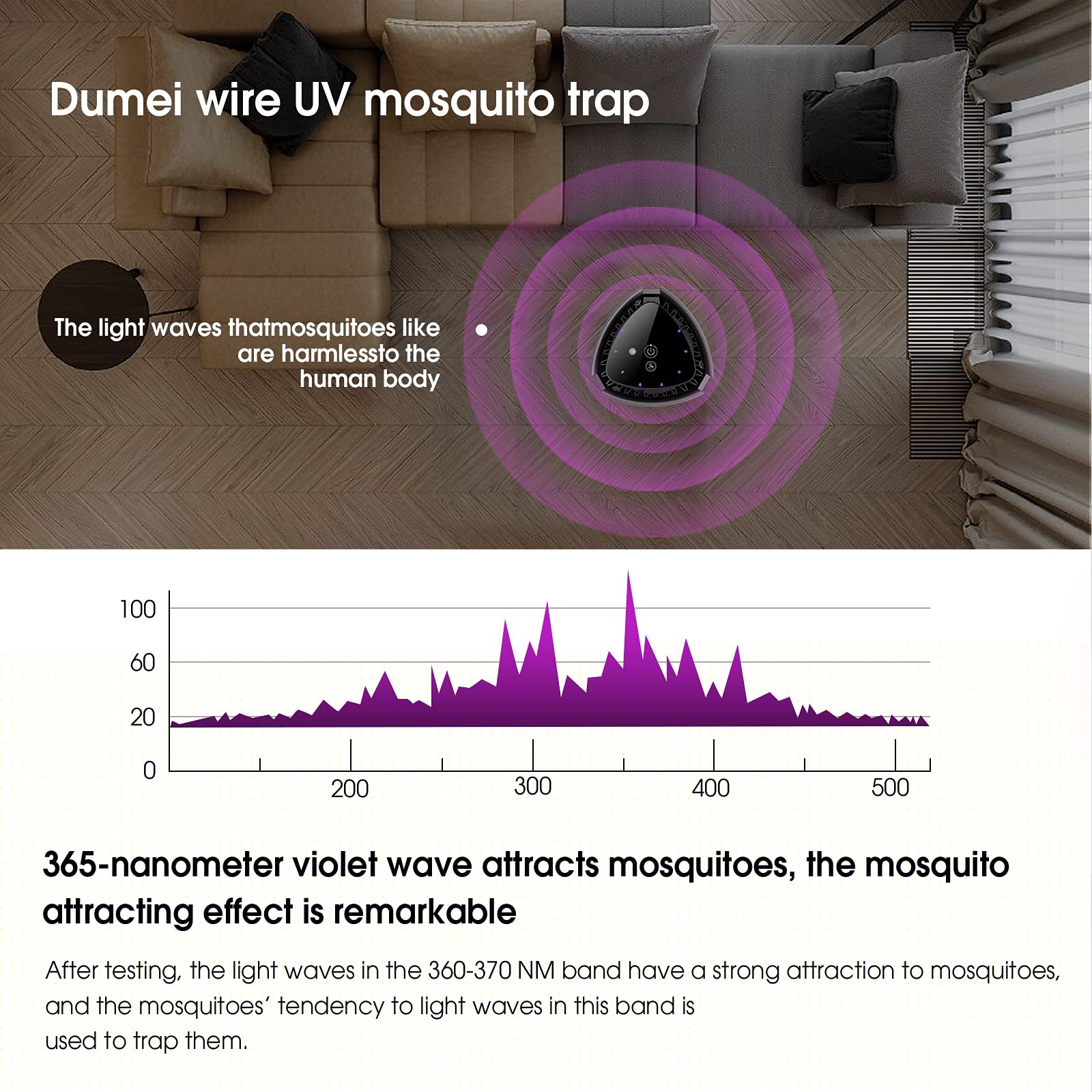 Máy diệt muỗi có đèn diện khuẩn Electric Mosquito Killer with UV Light MK-01