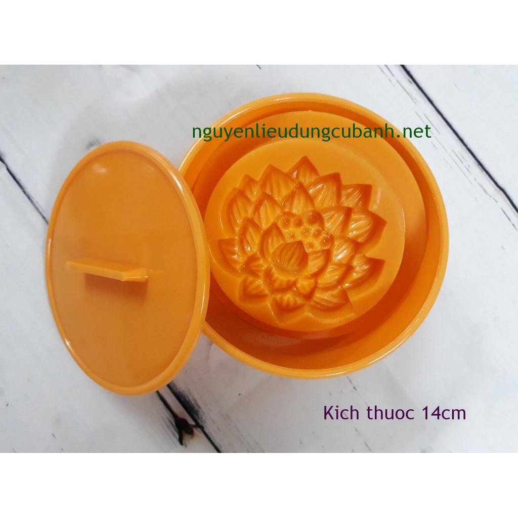 KHUÔN XÔI TRÒN MẶT HOA SEN - 14CM