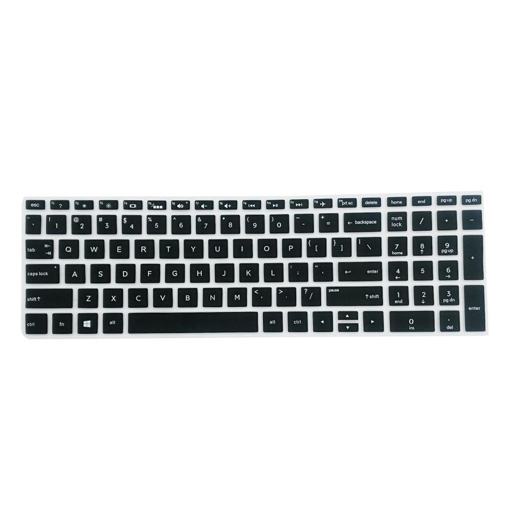 2x High invisible Keyboard Protector Skin Cover For HP 15.6" BF Laptop Black