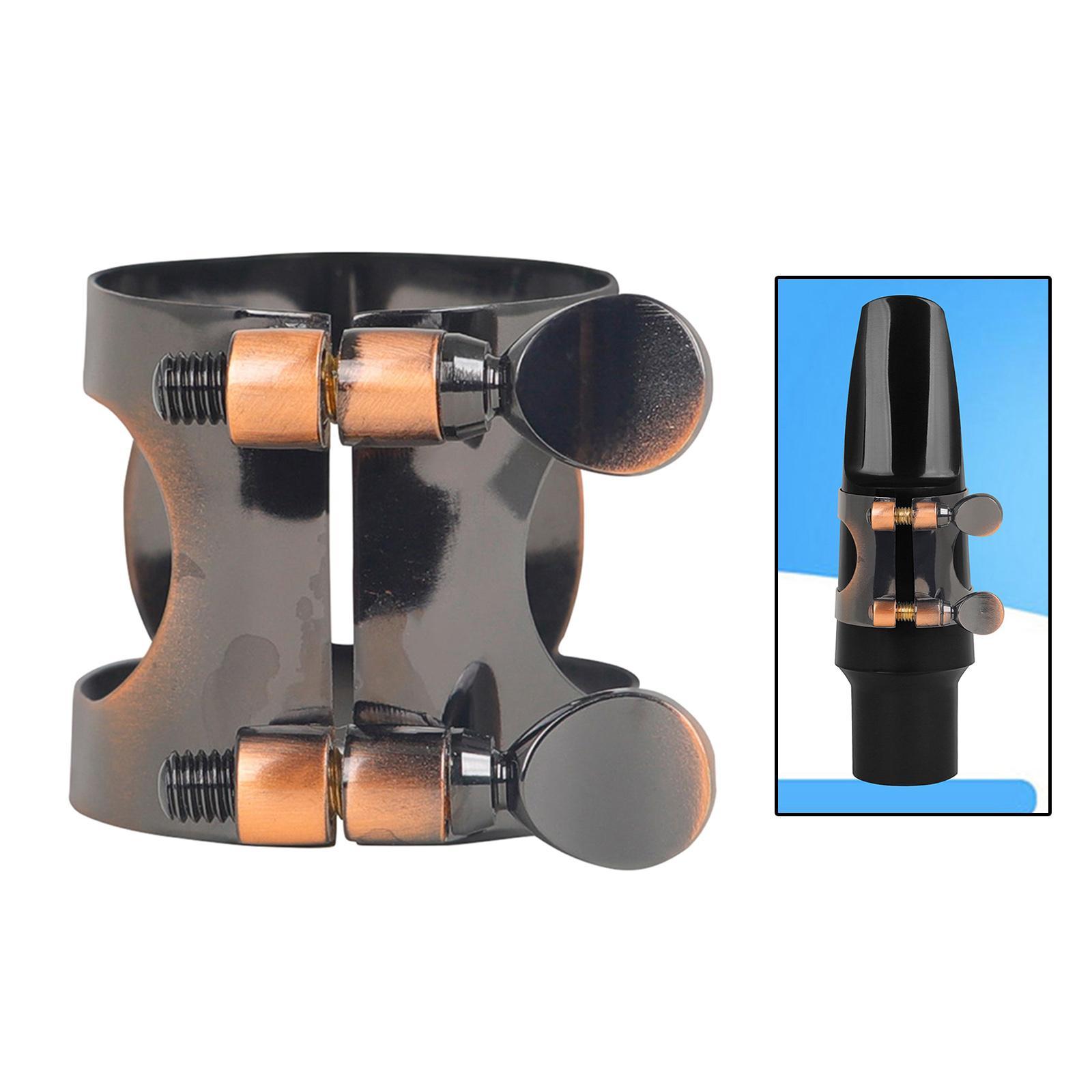 Professional Saxophone Ligature Adjustable Double Screws for Saxophone Sax