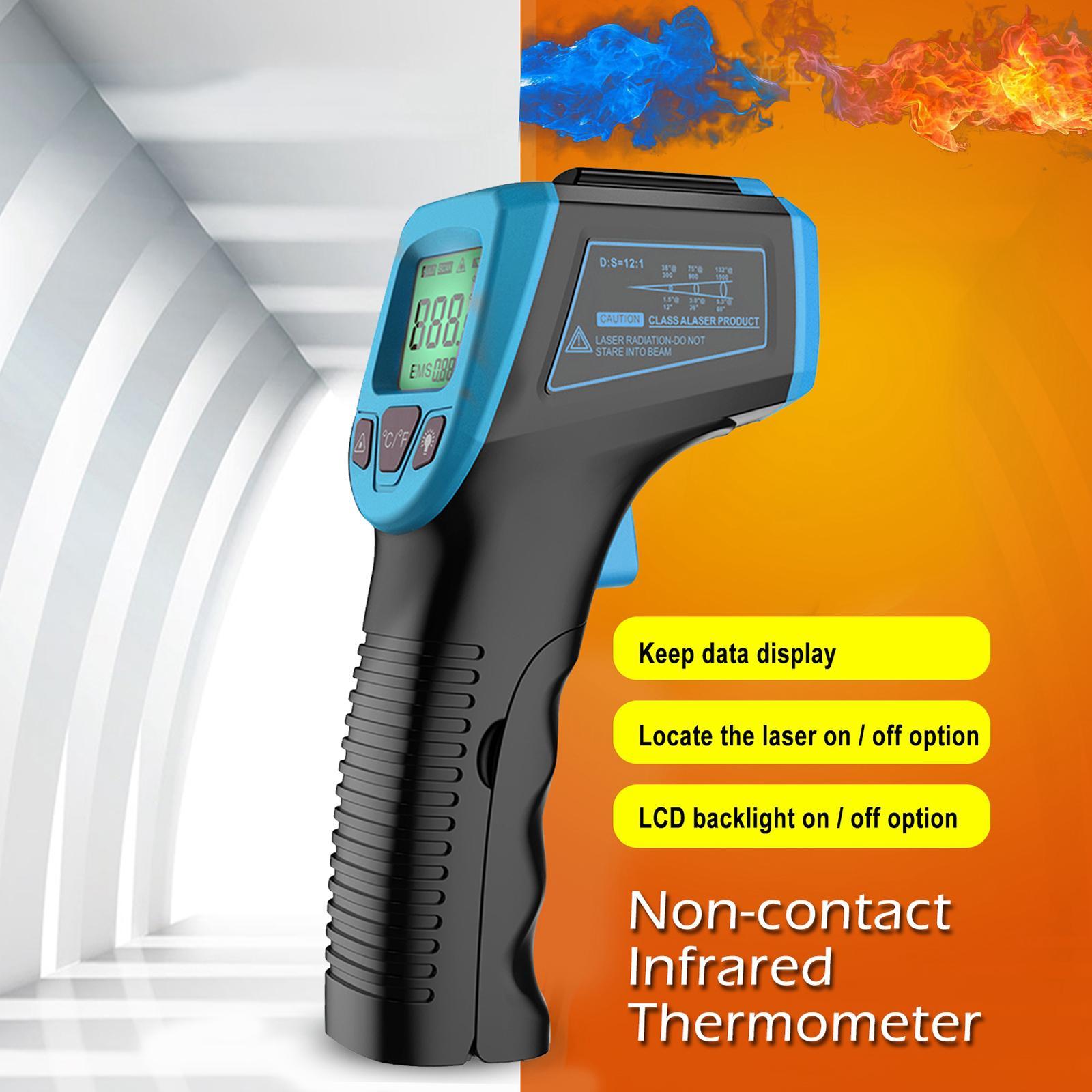 3 Pcs Digital Thermometer Infrared Handheld Temperature Non-Contact Home