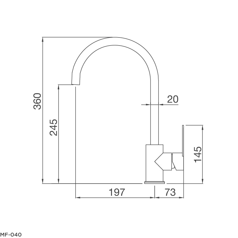 Vòi chậu rửa chén Malloca MF-040 - Hàng Chính Hãng