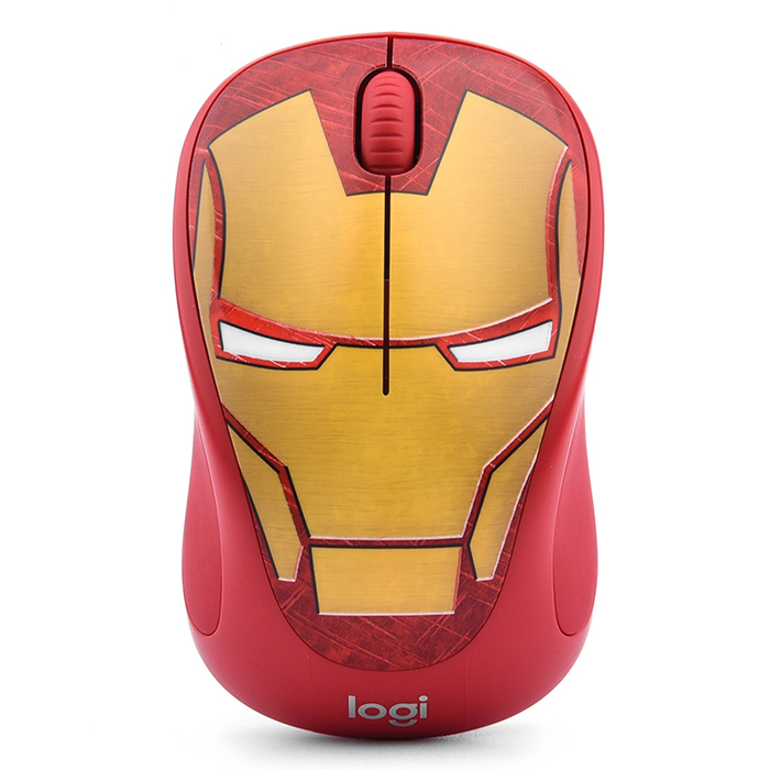 Chuột không dây Logitech M238 Iron Man (Vàng) - Hàng chính hãng