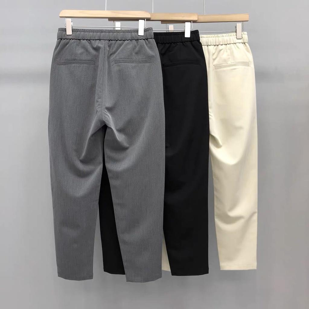 Quần âu dáng hàn nam RAACUS cao cấp công sở Hàn Quốc ống suông, quần baggy nam ống rộng dáng âu phong cách ulzzang