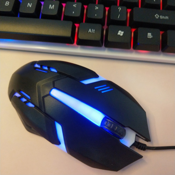 Bộ bàn phím và chuột Gaming T6 có dây tích hợp đèn led - T0178