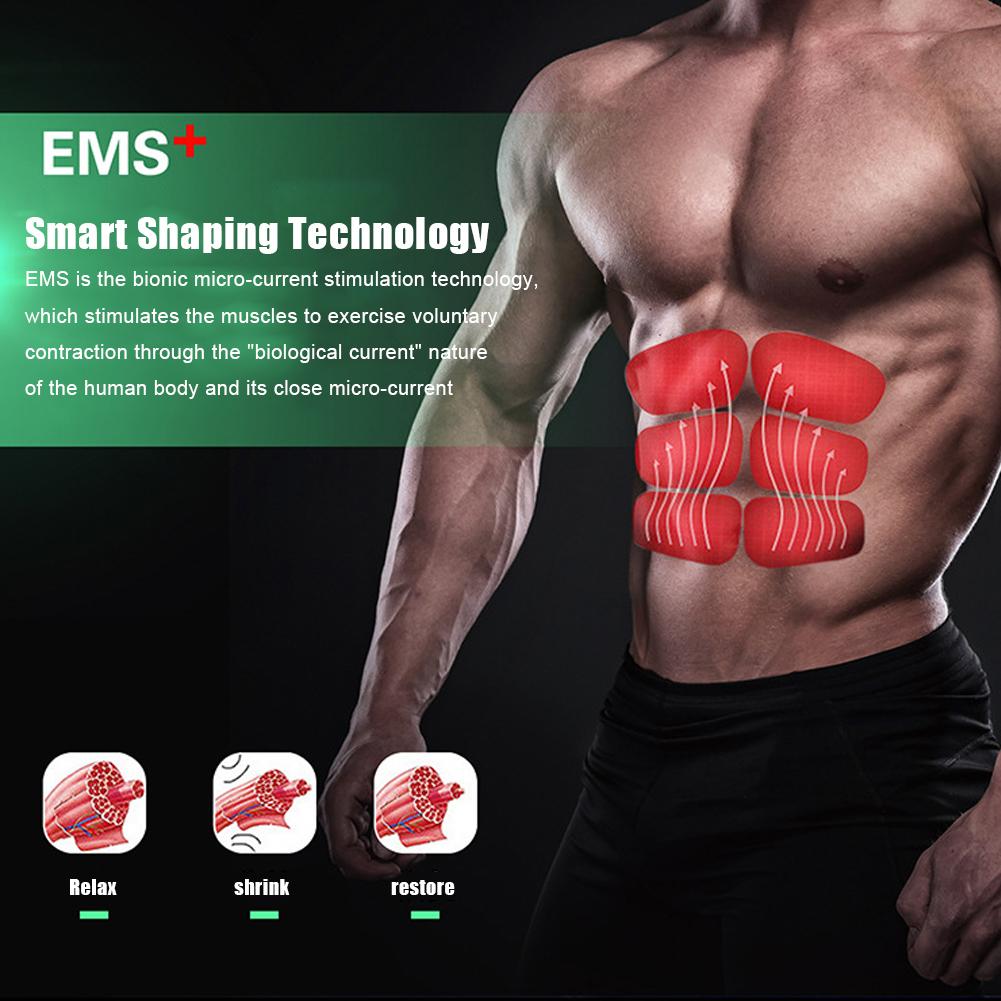 Thông Minh Giảm Béo EMS Bụng Bộ Máy Hình Dây Tập Cơ Bụng Massage Miếng Dán Tập Thể Hình Giảm Cân