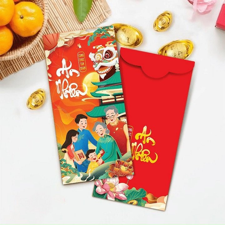 Set 10 Bao Lì Xì Phát May Mắn Cho Năm Nhâm Dần 2022 Phát Tài