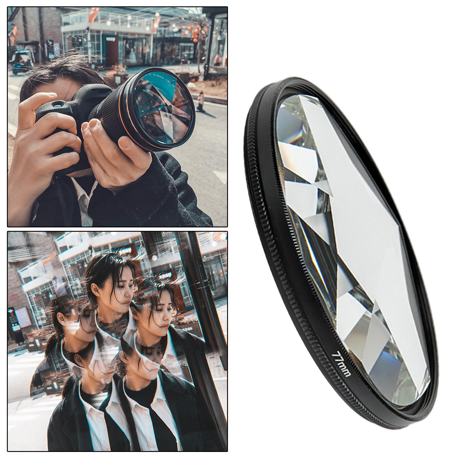 Black 77mm Pentaprism  Camera Filter SLR Camera Photography Equipment