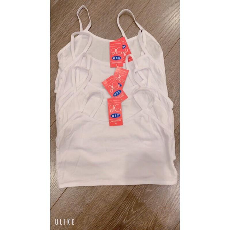 ÁO LÓT LÁ HỌC SINH COTTON KHÔNG ĐỆM MÚT