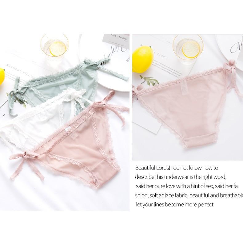Quần lót nữ 50K Quần lót dây cột Ren Lưới siêu sexy Q17