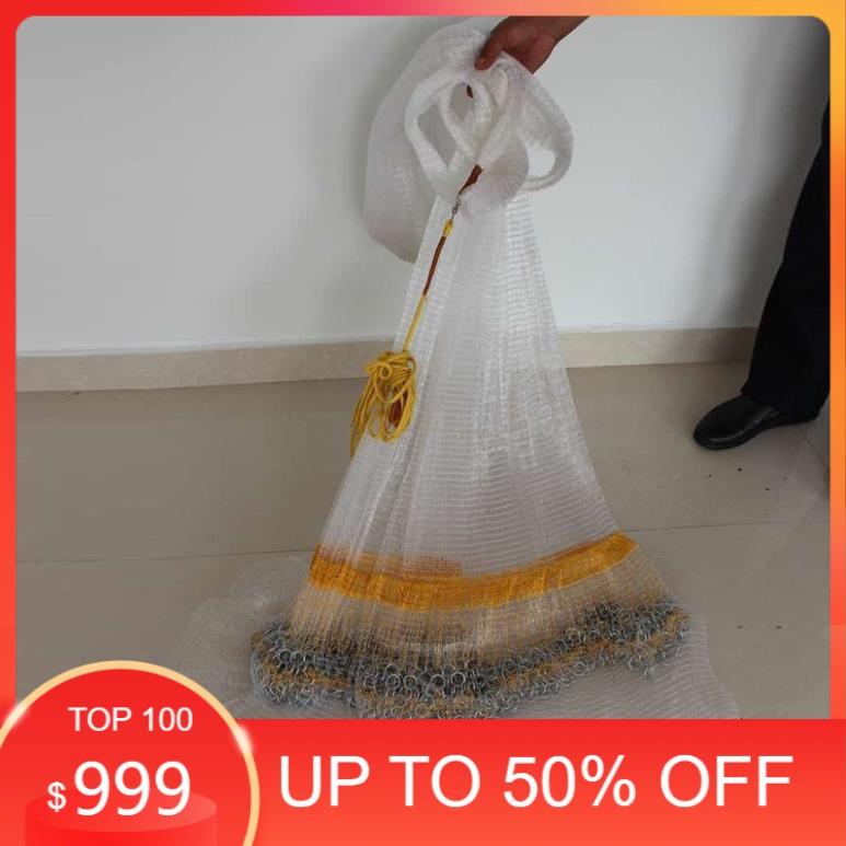 Chài cước xích bắt cá cao cấp bung 6m-8m