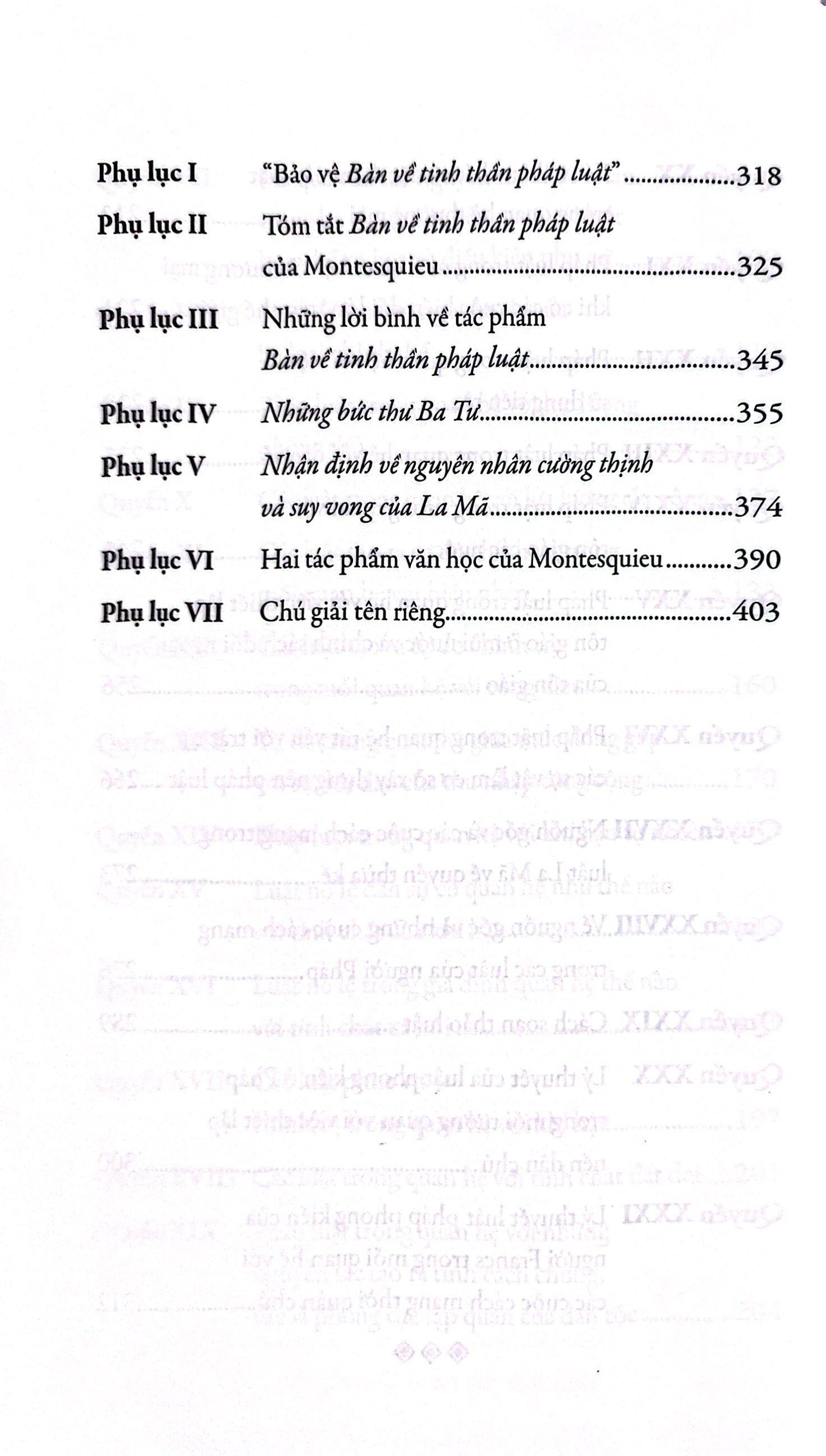 Bàn Về Tinh Thần Pháp Luật (Tái Bản 2023)
