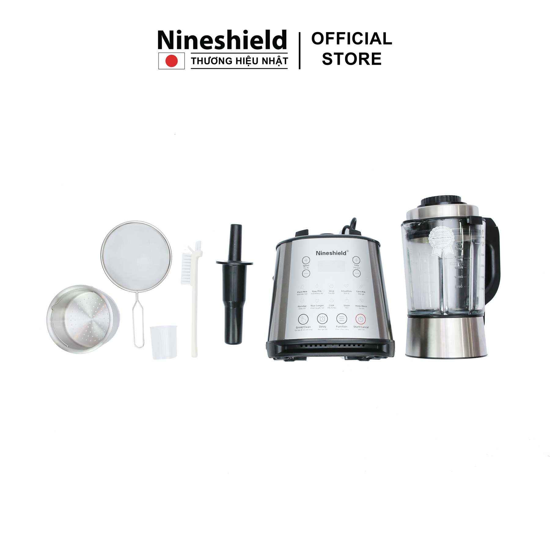 Máy làm sữa hạt Nineshield KB505 - Hàng chính hãng