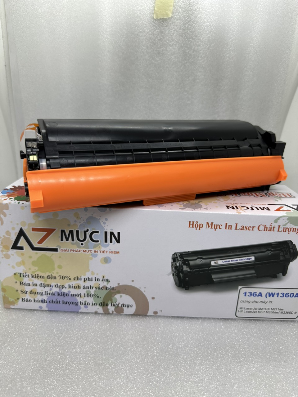 Hộp mực AZ 136A CÓ CHÍP (W1360A) dùng cho máy in HP M211d/ M211dw/ M236dw/ M236sdw - Hàng chính hãng