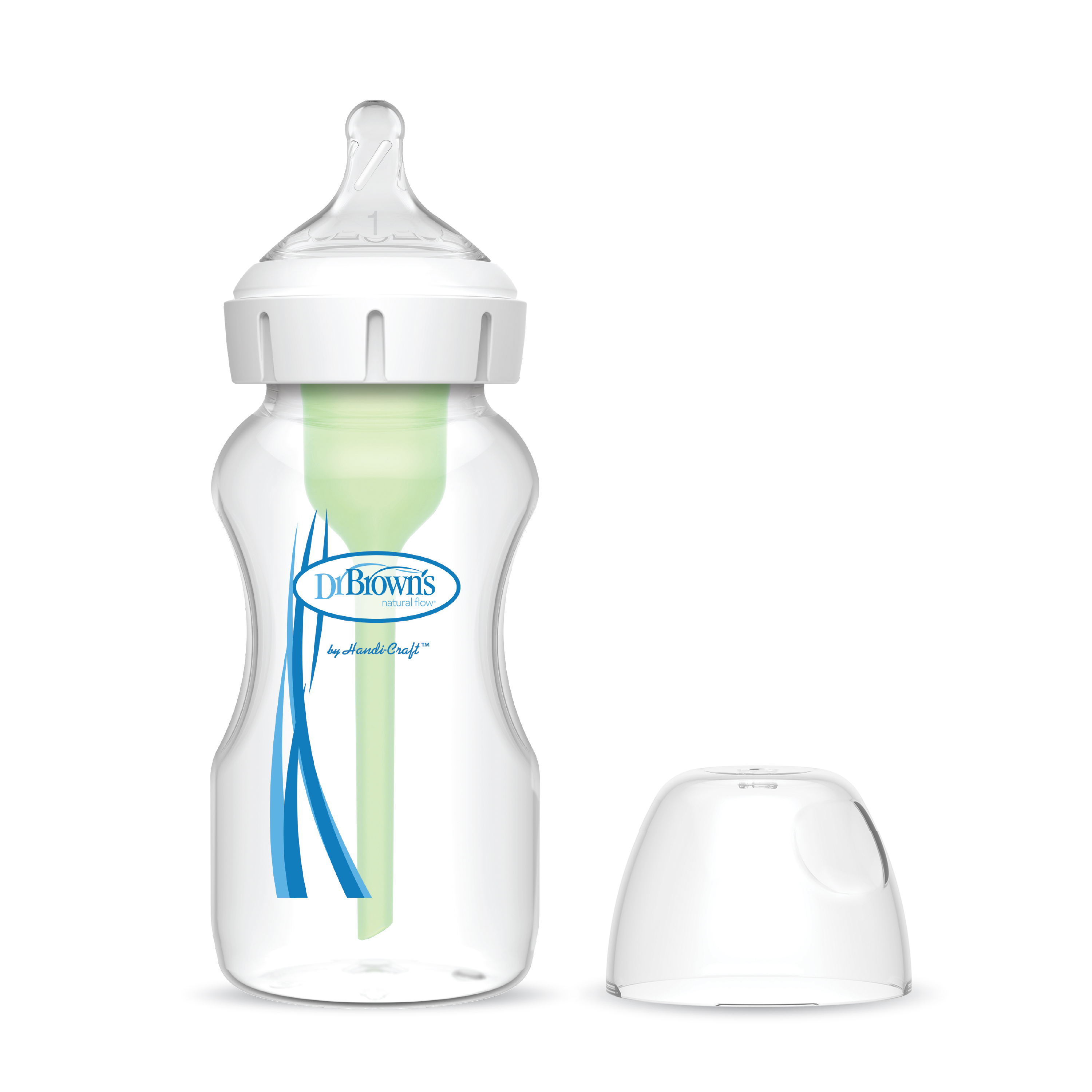 [ WB91600-GBX ] Bình sữa Dr.Brown's cổ rộng 270ml nhựa PP Options Plus ( made in China )