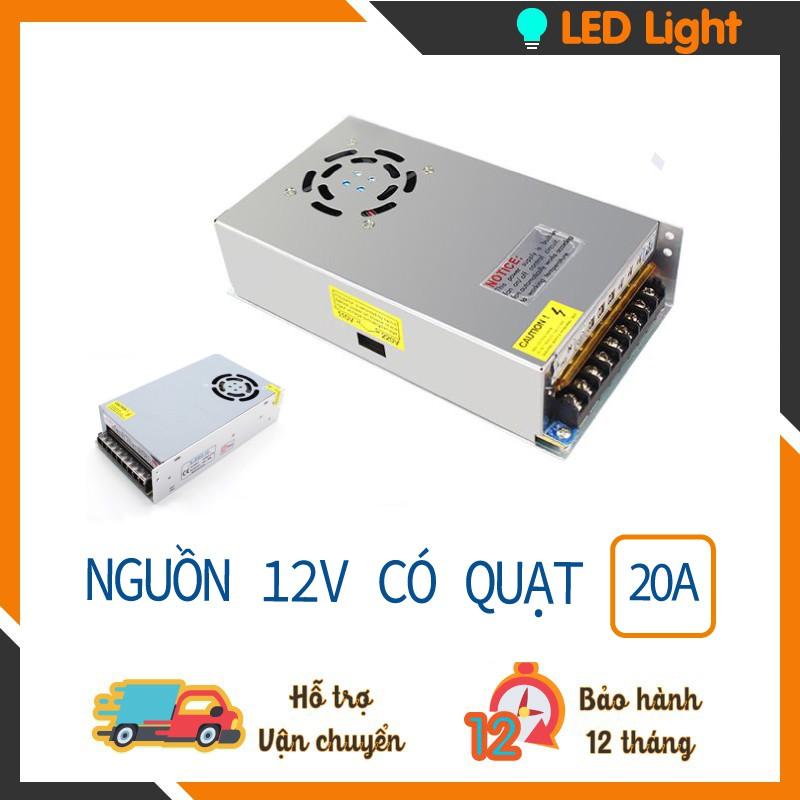 Nguồn LED 12V 20A - Có quạt