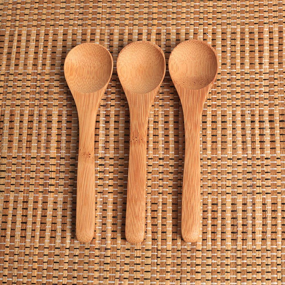 Set 3 Muỗng Tre Tròn Tiện Dụng Cho Nhà Bếp