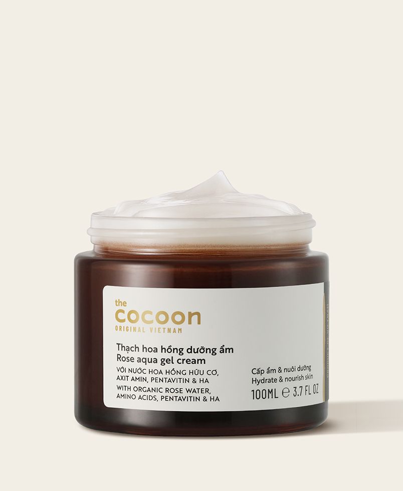 Thạch hoa hồng dưỡng ẩm Cocoon 100ml cấp ẩm da khô dưỡng làn da mịn màng thuần chay