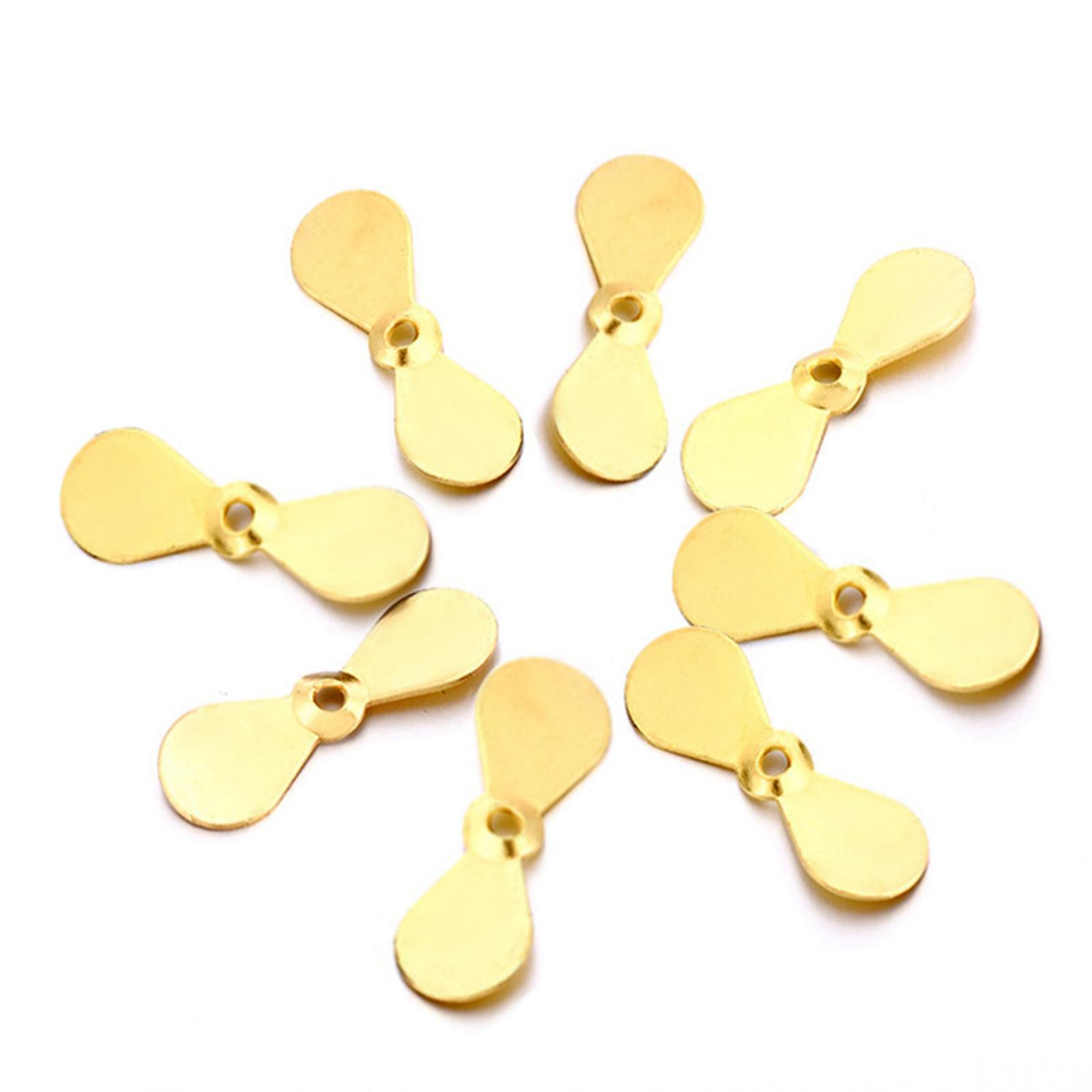 ,50 Pieces Fishing Propeller Blade Propeller Sequins , Durable, DIY Fishing Lures, Fly Tying Material, Freshwater Lures Making Fly Propellers