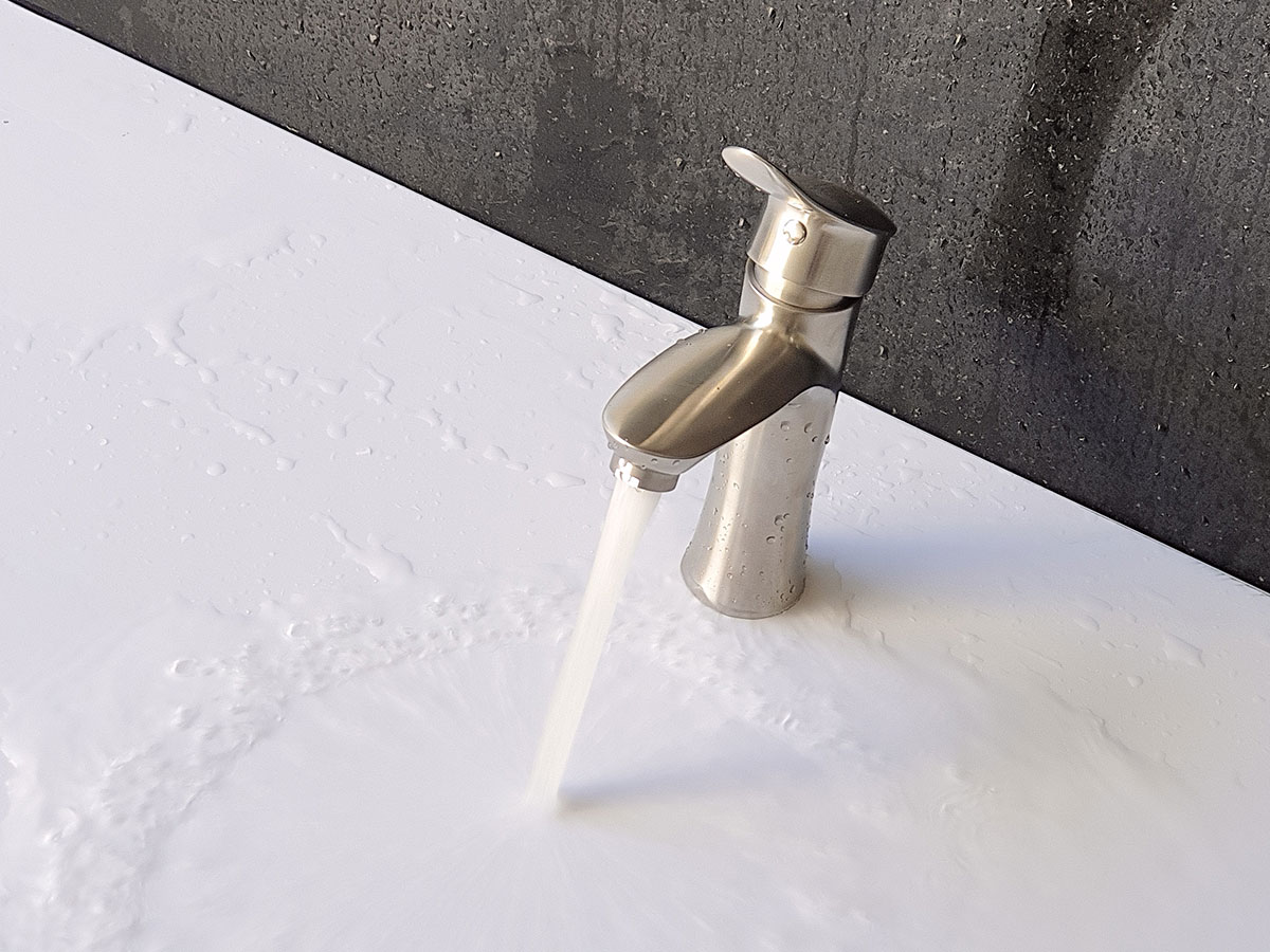 Vòi lavabo nóng lạnh Inox SUS 304 Eurolife EL-ORCHID 02 (Trắng vàng)