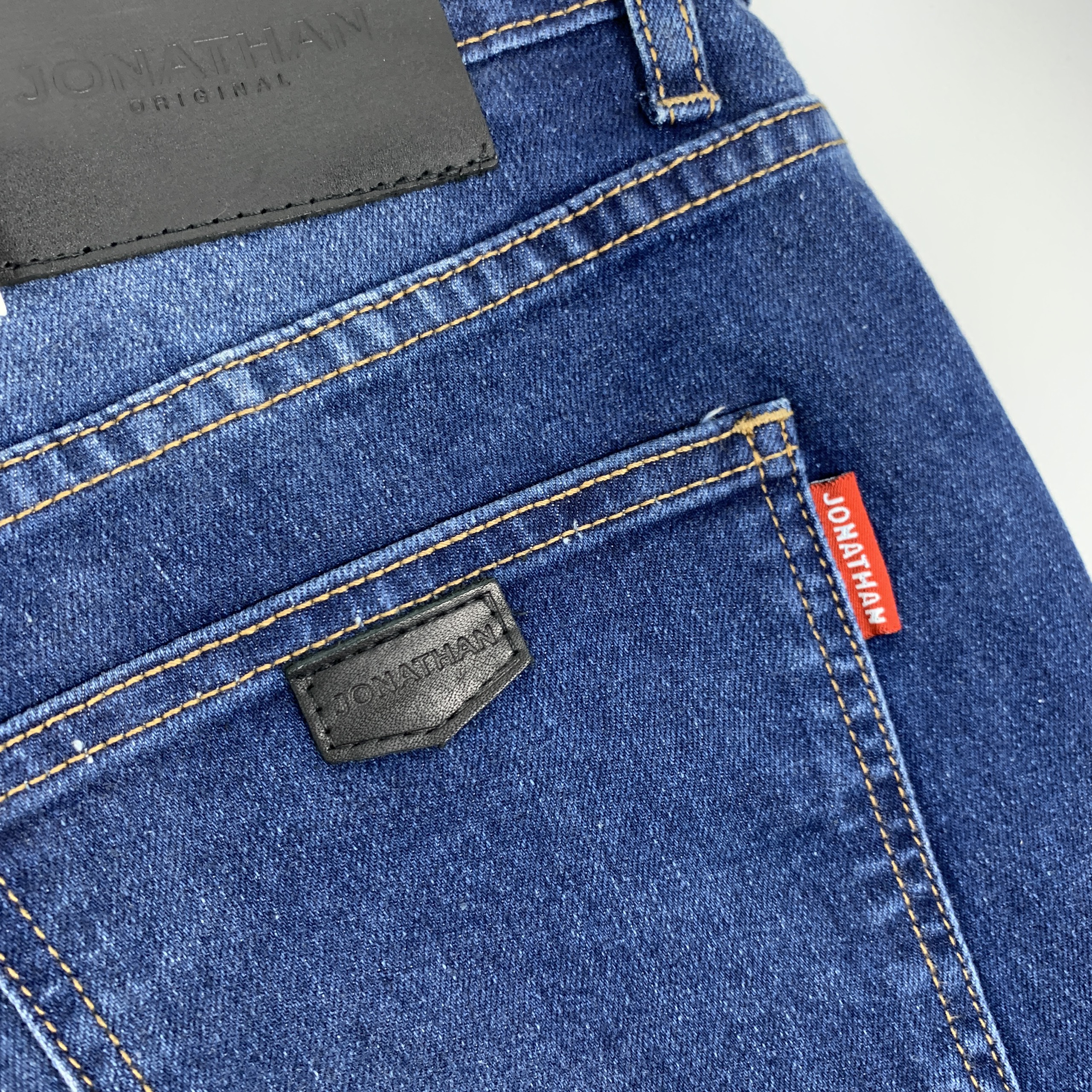 Quần jean nam xanh biển JONATHAN QJ058 vải denim cao cấp co giãn nhẹ 4 chiều, form dáng chuẩn đẹp, trẻ trung, hottrend