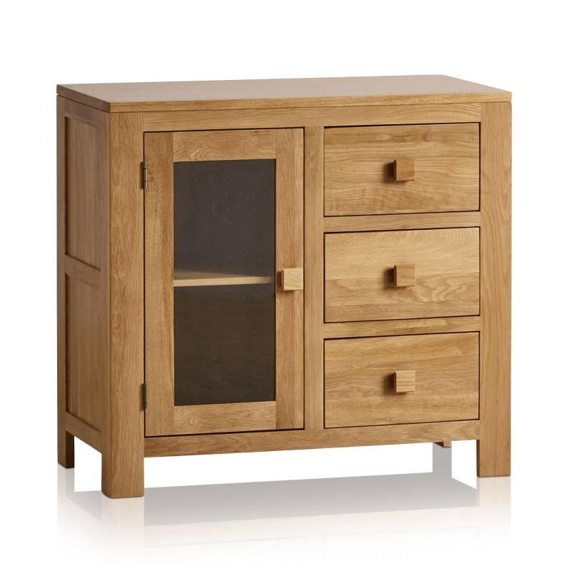Tủ Trữ Đồ Oakdale Cánh Kính Gỗ Sồi Ibie BSCDALGO