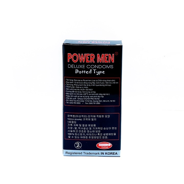 Bao Cao Su Hạt Nổi Tâm Thiện Chí Dotted Powermen BCSP - 05