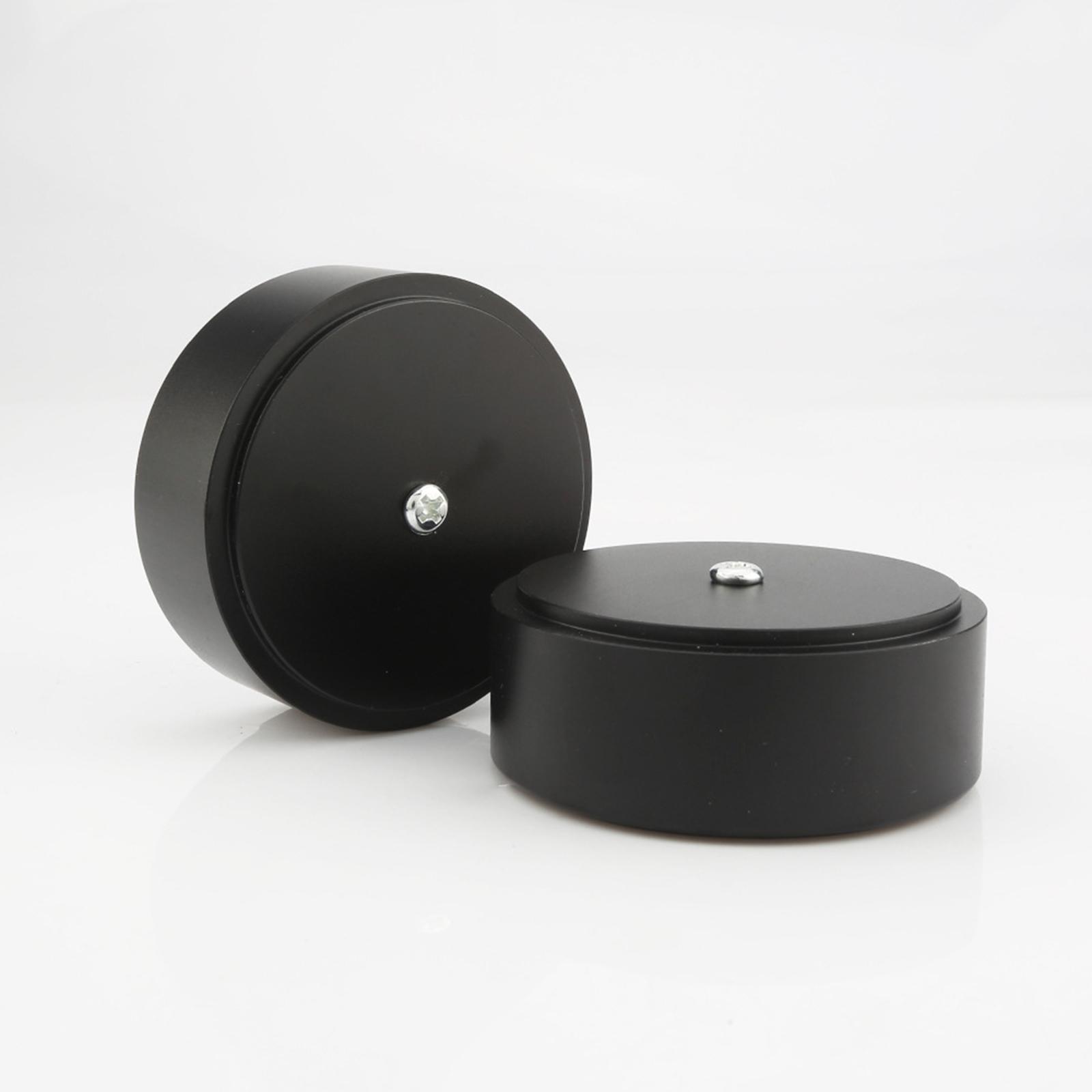 58x22mm Speaker Isolation Feet Pad Stand, Aluminum Alloy Amplifier Pad Isolation Base Feet Pad Absorb Shock for Audio Speaker Amplifier CD Player