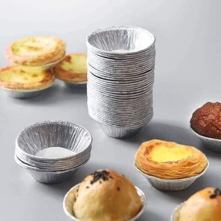 SP1603 Set 100 cốc, chén, khuôn giấy bạc nướng hàu, bánh, tart trứng siêu tiện lợi