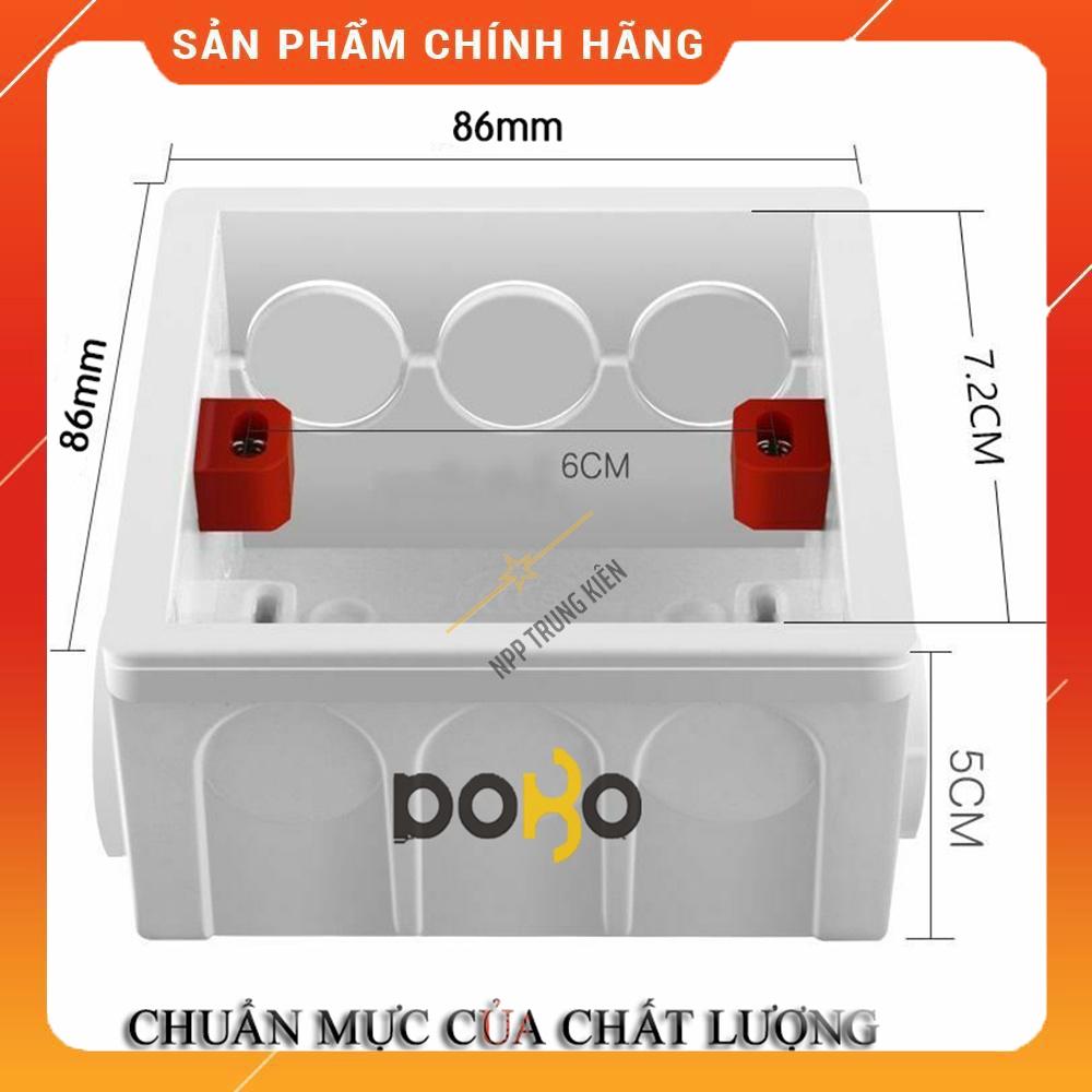 Đế âm tường cho ổ cắm điện vuông cao cấp DoBo Korea - Hàng chính hãng - Đế chôn âm tường chống cháy 86x86x50mm