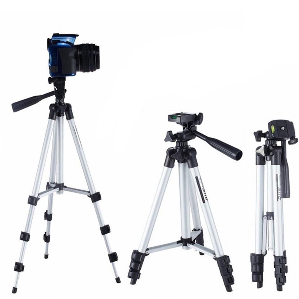 Giá Đỡ Tripod mini 3 Chân Máy Chụp Ảnh (Tặng Kẹp Điện Thoại) Hỗ Trợ Livestream, Quay Tiktok, Chụp Ảnh - Hàng Chính Hãng miDoctor