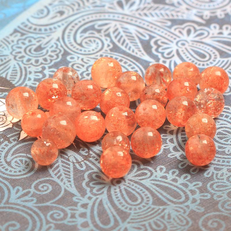 Hạt đá mặt trời dùng làm sản phẩm handmade DIY 8mm