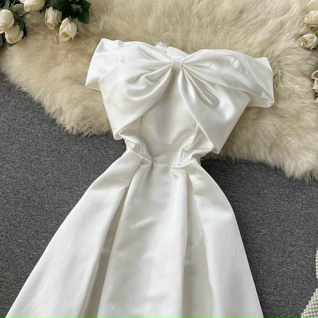 Váy đầm nữ dạ hội dáng xòe trễ vai kiểu dáng trẻ trung sang trọng thích hợp mặc đi dự tiệc