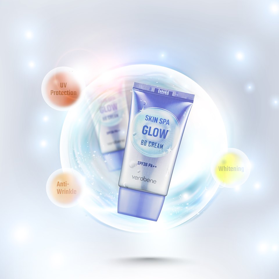 Kem Nền Trang Điểm, Chống Nắng _Verobene Skin Spa Glow BB Cream SPF36/PA++ 40ml